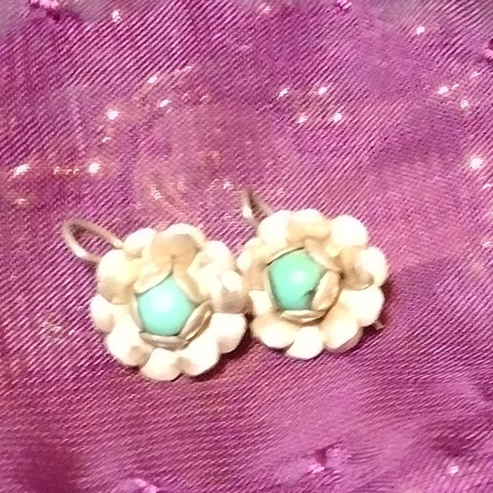 Turquoise and silver Earrings